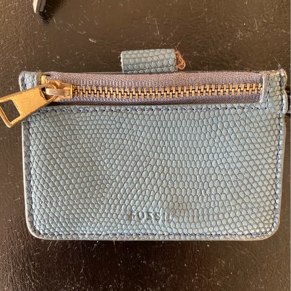 Blue fossil small keychain wallet - Picture 3 of 3